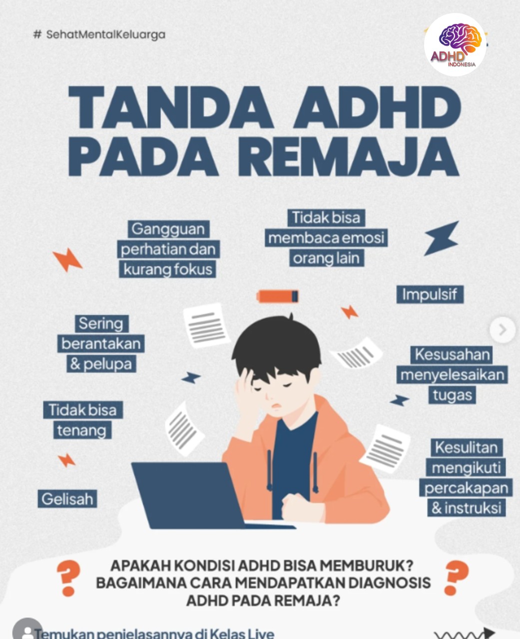 Screening ADHD Non-Diagnostik: Edukasi Awal bagi Orang Tua di Kota Payakumbuh